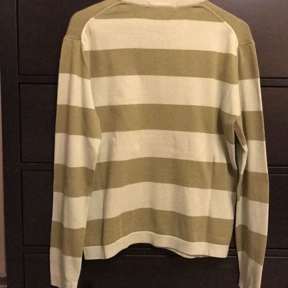 Banana Republic Green Stripe Sweater - Size Small - Picture 7 of 7